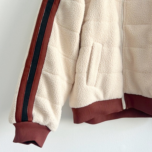 NEW Free People FP Movement Fleecy Sherpa Scrunchy Pippa Jacket Quilted NWOT - Picture 6 of 16